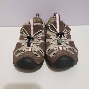 Northside Brown Pink Women's Walking Hiking Shoes Sz 9